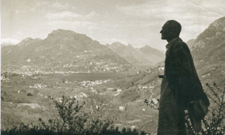 Hermann Hesse nel giardino di Casa Rossa, aprile 1937