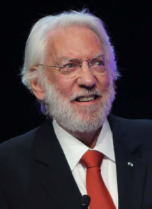 Donald Sutherland in un'immagine del 2013