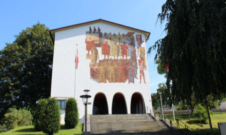 Il Museo dei Patti federali a Svitto con il famoso affresco "Fundamentum" di Heinrich Danioth