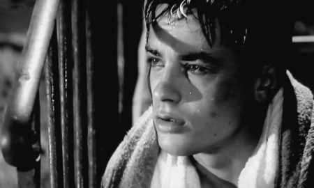 Alain Delon in "Rocco e i suoi fratelli"