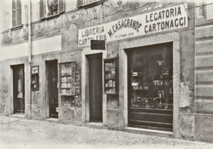 La Libreria Casagrande in via Codeborgo a Bellinzona nel 1924